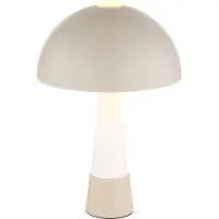 Globo Lighting Tischleuchte MERLIN DH 25x36.50 cm beige Tischlampe
