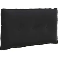 vidaXL Rückenkissen Schwarz 80 x 50 cm Cordstoff