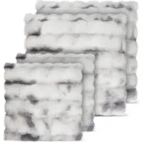Aspero 4 Kissenbezüge aus Fellimitat 2x 45x45 cm, 2x 60x60 cm Milan - 9864