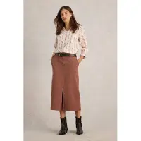 White Stuff Maren Midi Skirt Dark Tan Größe: 24 REGULAR | Midiröcke Outlet | Damen