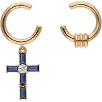 NAEMI Women Earrings in Rose Gold Navy | Gr.: onesize
