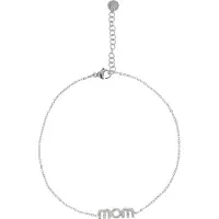 Faina Women Chain Link Bracelet With Rhinestones in Silver White | Gr.: onesize
