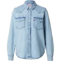 Levi's Hemdbluse "THE ULTIMATE WESTERN", Damen, Gr. XS (34), big discussion, Web, Obermaterial: 100% Baumwolle, unifarben, regular fit normal, Manschette, Blusen Hemdbluse, mit Brusttaschen