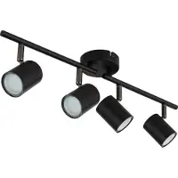Globo 57921-4, Schwarz, Metall, Kunststoff, IP20, I, GU10, LED