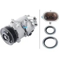 Hella 8FK 366 200-471 CVC6 Klimaanlage Klimakompressor PAG 46 R134a für OPEL Astra J Sports Tourer (P10) ASTRA J Meriva B (S10) Astra J GTC (P10)