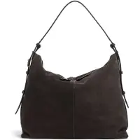 Ted Baker Leder Umhängetasche Anniyse TB Script Slouchy Suede Bag Brown braun