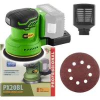 Procraft PX20BLbb Akku Exzenterschleifer 20 V 125 mm Brushless Solo - ohne Akku, ohne Ladegerät