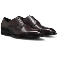 BOSS Derbys aus Leder mit Brogue-Details Grösse 40.5