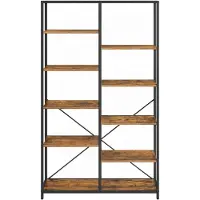 Songmics Standregal, Bücherregal mit 5 Ebenen, Aufbewahrungsregal LLSB35155B01