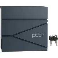 Songmics Briefkasten, abschließbar, mit Zeitungsfach GMBB35051G02