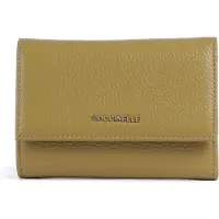 Coccinelle Damen-Geldbeutel Grün Metallic mit Karten- und Münzfach