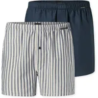 Schiesser Herren Web-Boxershorts, 2er Pack - Webware, Baumwolle