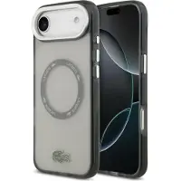 Lacoste Etui Shockproof Transparent Frosted MagSafe do iPhone Air szary