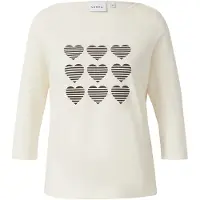 Comma T-shirts Offwhite Größe: 42 | Hemden Outlet | Damen | Weiß