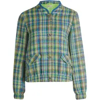 Cartoon Blazer-Jacke kariert in Green/Blue | Gr.: 46