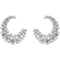 Luxenter -Ohrringe aus 925er Sterlingsilber mit Zirkonia-Brillanten, rhodiniert – Niard