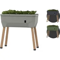 Gusta Garden SAMMY SALAD Hochbeet hellgrau (ohne Haube) | Balkonhochbeete von