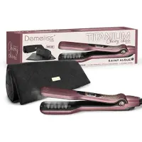 Demeliss Titanium Glätteisen - - 5 Temperaturen - 40 ml - Max 230 - Cherry Chérie