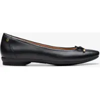 Clarks Candra Licht schwarze Lederschuhe