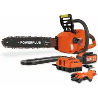 Dual Power Akku-Kettensäge - - POWDPGCSS2 - 40-V-Akku-Baumschere - 350-mm-Führungsschiene - inklusive Akku und Ladegerät