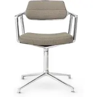 Vipp 453 Drehstuhl Dark Sand Textile Gleiter