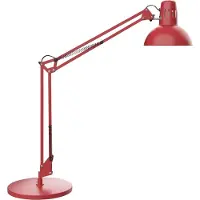 MAUL Tischleuchte MAULstudy E27 LED 3.000 K Standfuß rot