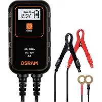 Ams-OSRAM Kfz-Batterieladegerät BATTERYcharge 904, 6/12 V, 4 A, für Motorräder/kleinere Autos