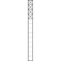 Siedle &Söhne Kommunikations-Stele 1,3m weiß 4Mod KSF 613-4 W