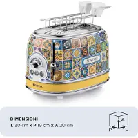 Ariete 0155/0P, 2 Scheibe(n), Blau, Gelb, Metall, 810 W, 220-240 V, 50/60 Hz