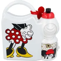 Minnie Mickey Mouse - Set Lunchbox mit Wasserflasche 400 ml