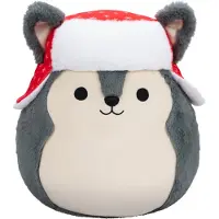 Squishmallows SQXM01006 - Squishmallows - Ryan, der Weihnachts-Husky, Plüschfigur, 30 cm