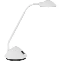 MAUL Tischleuchte MAULarc LED 3.000 K Standfuß weiß