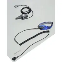 Bernstein ESD-Tischmatten-Set Platin-Grau (L x B) 800 mm x 600 mm 9-361 inkl. Erdungskabel, inkl. Er