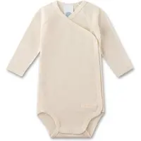 Sanetta Wickelbody langarm Wolle/Seide, natur, 68