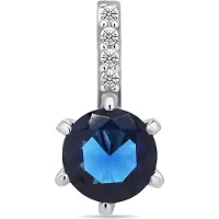 Brilio Silver - Charming silver pendant with zircons PT60WB