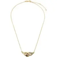Tory Burch Halskette Interlocking Wishbone Pendant 161070 Goldfarben
