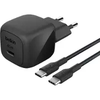 Belkin Usb-c 45w Pd Pps + Usb-c Kabel Wca013kq1mbk-b6 Usb-c-ladegerät