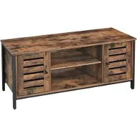 Songmics TV Schrank Industrie Design Vintagebraun Schwarz