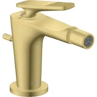 Axor Citterio C Mitigeur monocommandé pour bidet, avec vidage à tirette, Cubic cut, 49211950, 49211950