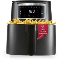 DS Produkte GOURMETmaxx Heißluftfritteuse 4 l - Touch, Timer, 8 Programme und Shake-Reminder