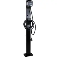 Wallbox Standfuß für Pulsar Plus – Metall-Montagepfosten für 1 Ladestation, wetterfest & pulverbeschichtet, 149 cm Höhe, schwarz