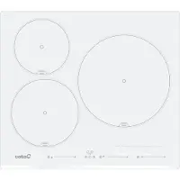 CATA INSB 6003E2 WH, Weiß, Integriert, 59 cm, Zonen-Induktionskochfeld, 3 Zone(n), 3 Zone(n)