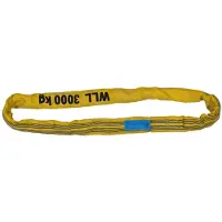 Petex Rundschlinge 47203319, Umfang 6 m, 3m Länge, EN 1492-2, gelb, Traglast 3 Tonnen