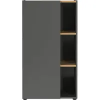 Germania Aktenschrank Adrano, 2232-549 aus Holz, 61 x 110 x 34 cm (B/H/T), graphit / navarra eiche