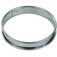 Gobel - Tortenring - Edelstahl - gerollte Ränder - Stärke 4/10 - Ø 100 mm H 20 mm - 824940