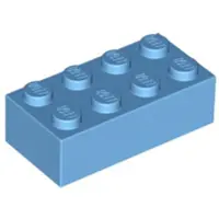 LEGO 2x4 Stein 3001 - 250 Stück Mittleres Blau