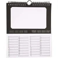 Creativ Company Internationaler Geburtstagskalender, Größe 19x23 cm, Lochgröße 15,3x9,2 cm, 180 g, 5 Stück 1 Box