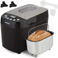 Arebos Brotbackautomat, 15 Programme, Kunststoff, bis 1500g, schwarz