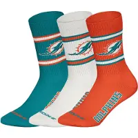NFL Unisex Socken, 3er Pack - Teams, 3Pack Crew Socks, Football, Logo, Baumwollmischung