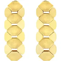Breil - Extravagant gold-plated earrings Hexagonia TJ3636